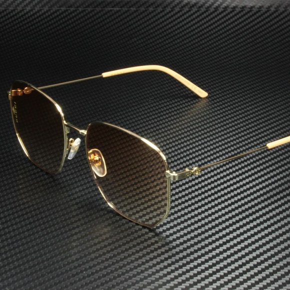 Gucci Gold 56mm Sunglasses - Picture 1 of 3